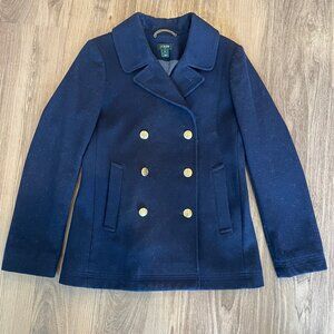 J.Crew Navy Wool Peacoat
